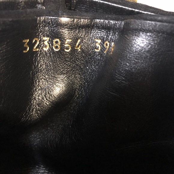 Gucci black suede buckle heeled boots - Picture 3 of 8